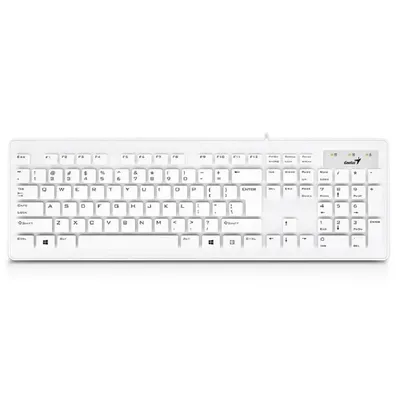 Billentyűzet USB Genius SlimStar 126 Keyboard White HU - Már nem forgalmazott termék : GENIUS-31310017412 fotó