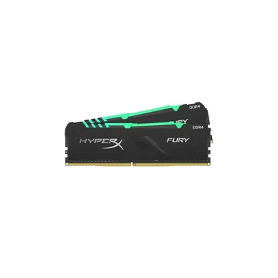 16GB DDR4 memória 3200MHz 2x8GB Kingston HyperX FURY RGB : HX432C16FB3AK2_16 fotó