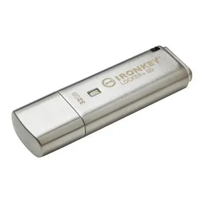 32GB Pendrive USB3.2 ezüst Kingston IronKey Locker+ 50 : IKLP50_32GB fotó