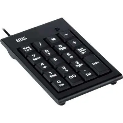 Numerikus billentyűzet USB fekete IRIS B-15 : IRIS-B-15 fotó