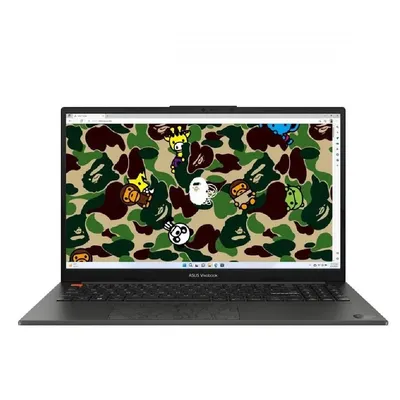 Asus VivoBook laptop 15,6" WQHD+ i5-13500H 16GB 512GB IrisXe W11 fekete Asus VivoBook S 15 BAPE Edition : K5504VA-MA253W fotó
