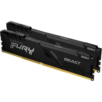 32GB memória DDR4 3200MHz (Kit of 2) 1Gx8 Kingston FURY Beast Black KF432C16BB1K2/32 : KF432C16BB1K2_32 fotó