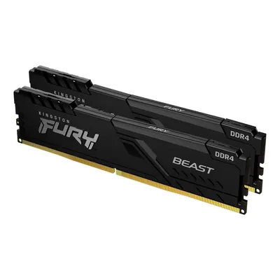 16GB DDR4 memória 3600MHz 2x8GB Kingston FURY Beast Black : KF436C17BBK2_16 fotó
