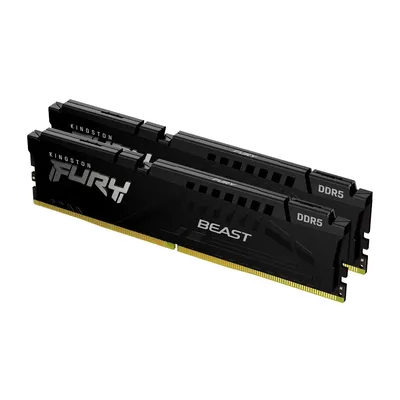 16GB DDR5 memória 5600MHz 2x8GB Kingston FURY Beast Black : KF556C36BBEK2-16 fotó