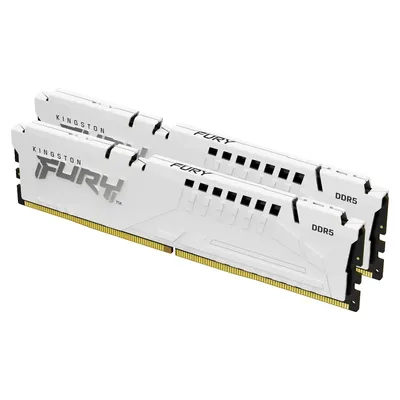 32GB DDR5 memória 5600MHz 2x16GB Kingston FURY Beast White : KF556C36BWEK2-32 fotó