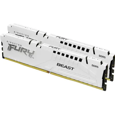 64GB DDR5 memória 5600MHz 2x32GB Kingston FURY Beast White : KF556C36BWEK2-64 fotó