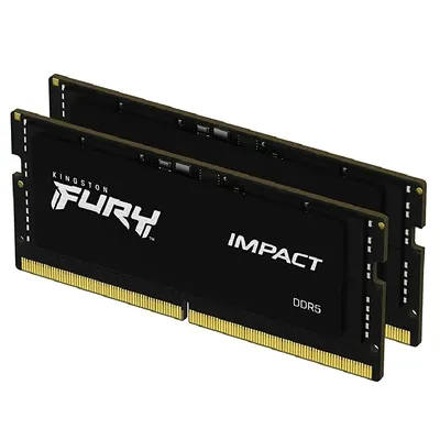 64GB DDR5 notebook memória 5600MHz 2x32GB Kingston FURY Impact : KF556S40IBK2-64 fotó