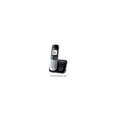 Panasonic DECT telefon kihang. üzenetrögzítős hívóazonosítós fekete, fehér háttérvil : KX-TG6821PDB fotó