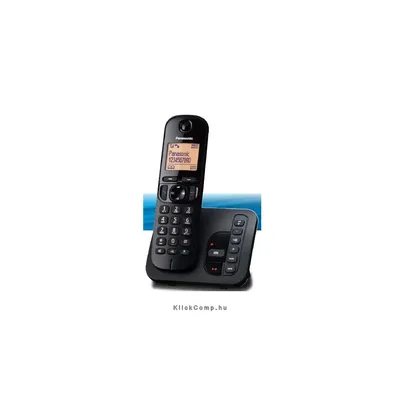 Panasonic DECT telefon hívóazonosítós üzentrögzítős fekete : KX-TGC220PDB fotó