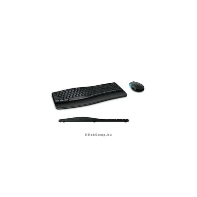 Vezetéknélküli billentyűzet + egér Microsoft Sculpt Comfort fekete HU : L3V-00020 fotó