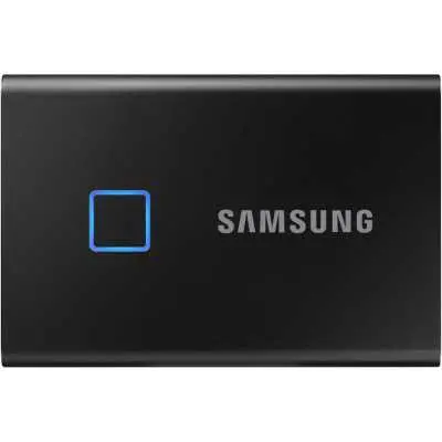 2TB külső SSD USB3.2 fekete ujjlenyomatolvasós Samsung T7 Touch : MU-PC2T0K_WW fotó