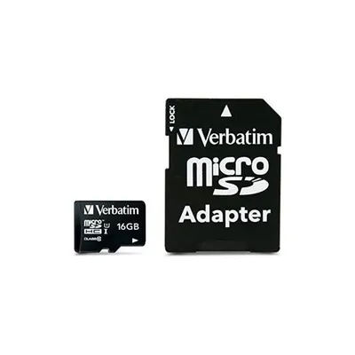 16GB SD MicroSD kártya Class10 + adapter Silicon VERBATIM premium - Már nem forgalmazott termék : MVMS16GHA fotó