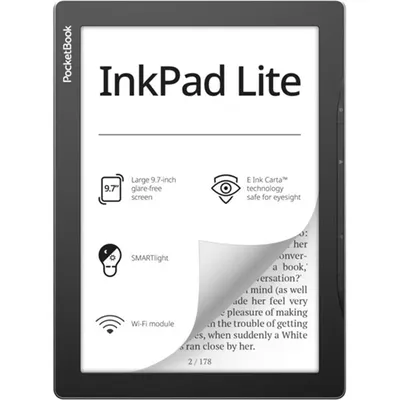 e-book olvasó 9,7" E-Ink 2x1GHz 8GB wifi mSD POCKETBOOK e-Reader PB970 INKPad Lite : PB970-M-WW fotó