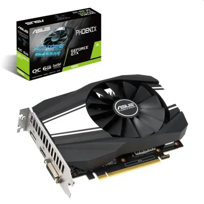 VGA PH-GTX1660-O6G 6GB DDR5 OC PCI-Ex16x Asus nVIDIA Videokártya : PH-GTX1660-O6G fotó