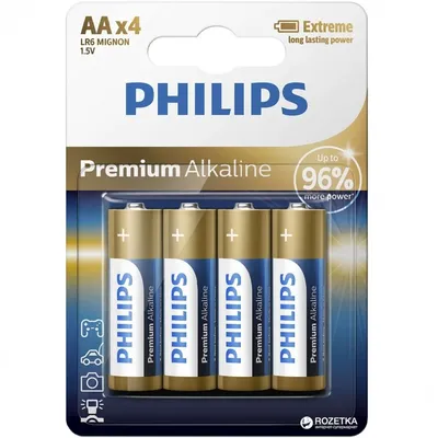 Elem Philips AA ceruza ultra alkáli LR03 1,5V 4db/BL 1darab : PH-UA-AA-B4 fotó