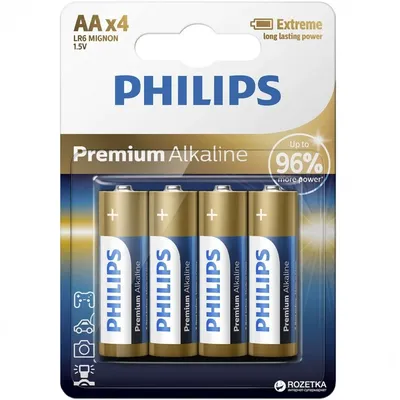 Elem Philips AA ceruza ultra alkáli LR03 1,5V 4db/BL 1darab - Már nem forgalmazott termék : PH-UA-AA-B4 fotó