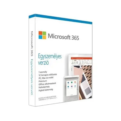 Microsoft 365 Personal (Egyszemélyes verzió) P6 HUN 1 Felhasználó 1 Eszköz 1 év dobozos irodai programcsomag szoftver : QQ2-00995 fotó