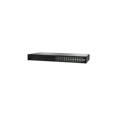 Cisco SG100-24 switch Gigabit, 22x 10/100/1000 + 2x combo SFP, rackbe szerelhető : SG100-24-EU fotó