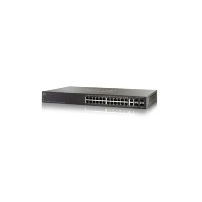 Cisco SG500-28 24port LAN 10/100/1000Mbps, 4 SFP menedzselhető rack switch : SG500-28-K9-G5 fotó