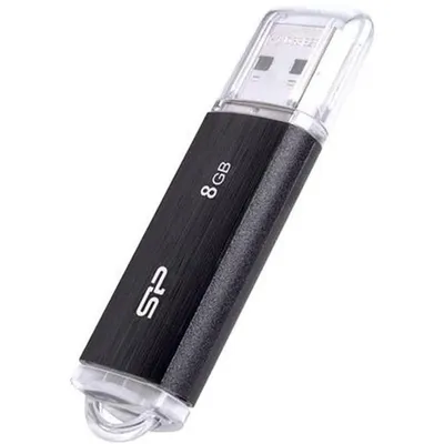 8GB Pendrive USB2.0 fekete Silicon Power Ultima U02 : SP008GBUF2U02V1K fotó