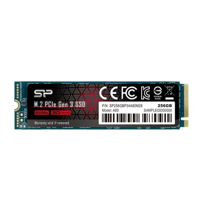 256GB SSD M.2 Silicon Power A80 : SP256GBP34A80M28 fotó
