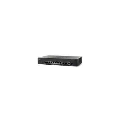 Cisco SF302-08P 8 LAN 10/100Mbps, 2 miniGBIC menedzselhető rack switch : SRW208P-K9-EU fotó