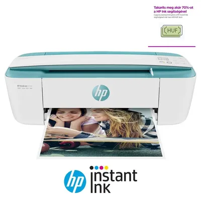 MFP tintasugaras A4 színes HP DeskJet 3762 Instant Ink ready nyomtató : T8X23B fotó