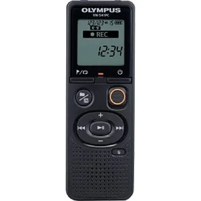 Diktafon digitális 4 GB memória OLYMPUS VN-541PC fekete : V405281BE000 fotó