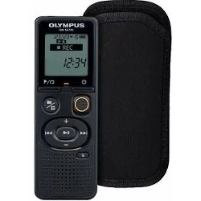 Diktafon digitális 4 GB memória CS131 tokkal OLYMPUS VN-541PC fekete : V405281BE010 fotó