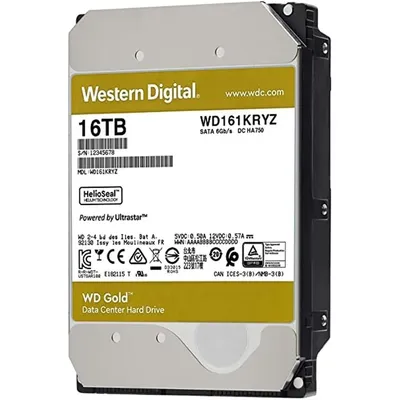 1TB 3,5" HDD SATA3 16000GB belső 7200RPM 512MB Western Digital Gold : WD161KRYZ fotó
