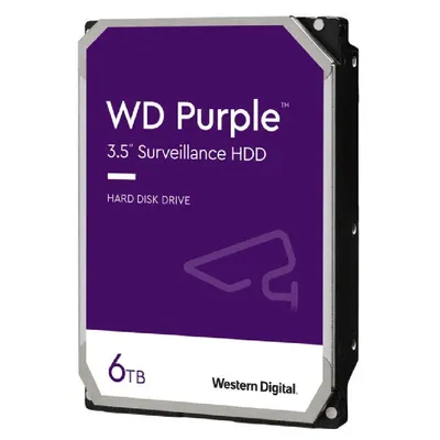 6TB 3,5" HDD SATA3 Western Digital Caviar Purple : WD64PURZ fotó