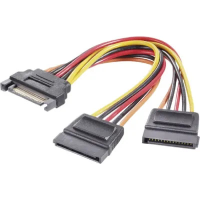 kábel SATA Y tápkábel 2 x SATA - PCIe 6+2 PIN átalakító - Már nem forgalmazott termék : kab-016000 fotó