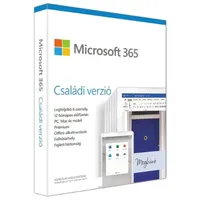 Microsoft 365 Családi verzió P6 HUN 6 Felhasználó 1 év dobozos irodai : 6GQ-01156