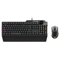 Gamer billentyűzet + egér USB Asus TUF Gaming K1 fekete HU : 90MP02A0-BCHA00