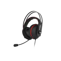 Fejhallgató ASUS TUF GAMING H7 Fekete-piros Gamer Headset : 90YH01VR-B8UA00