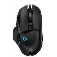Gamer egér USB Logitech G502 HERO Lightsync fekete : 910-005471