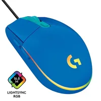 Gamer egér USB Logitech G203 Lightsync kék : 910-005798
