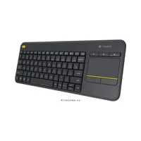 Vezetéknélküli billentyűzet + Touchpad Logitech K400 Plus fekete HU : 920-007157
