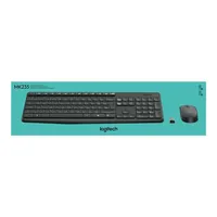 Vezetéknélküli billentyűzet + egér Logitech MK235 Combo fekete US : 920-007931