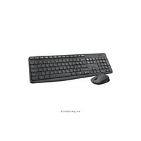 Vezetéknélküli billentyűzet + egér Logitech MK235 fekete HU : 920-007935