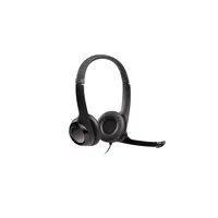 Fejhallgató mikrofonos Logitech headset H390 USB : 981-000803