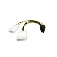 Kábel átalakító 2x 4-Pin Molex - 6-Pin PCIe Akasa : AK-CB4-6