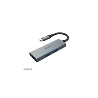 USB Type-C átalakító 4in1 HUB - HDMI Akasa : AK-CBCA19-18BK
