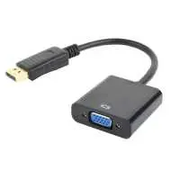 Kábel átalakító DisplayPort to VGA M/F adapter 0,2m fekete Gembird : A-DPM-VGAF-002