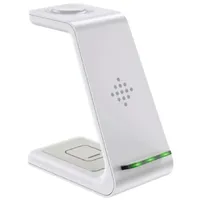 Telefon töltőállomás dokkoló 3in1 iphone, iwatch airpods-hoz fehér : BH1174