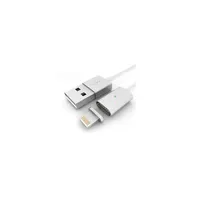 Kábel Mágneses Ezüst; USB-Lightning; Telefonban hagyható mágneses csat : BH52