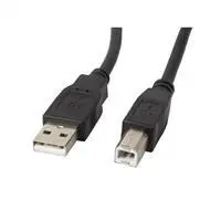 Lanberg USB-A ->USB-B kábel 0,5 m : CA-USBA-10CC-0005-BK