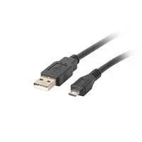 Lanberg micro usb kábel 0,3m : CA-USBM-10CC-0003-BK