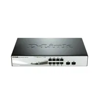 8 port Switch 10/100/1000 Gigabit PoE Smart Switch including 2 Combo 1 : DGS-1210-08P