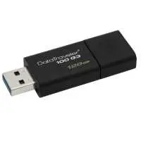 128GB Pendrive USB3.0 fekete Kingston DataTraveler 100 : DT100G3_128GB